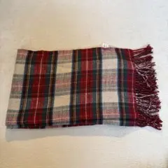 チェック柄アクリルマフラー