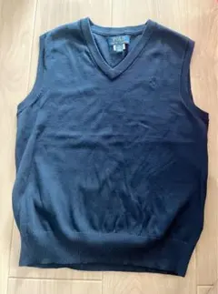 Polo Ralph Lauren ネイビー Vネックベスト 10-12