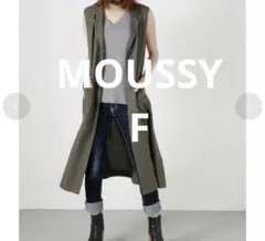 MOUSSY マウジー 2wayロングジレ ワンピース リネン 麻 紺のサムネイル