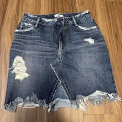 EVRIS ダメージ加工 ミニスカート M