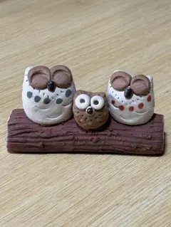 フクロウ　置物