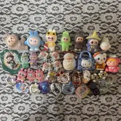 ラブブ labubuデコレーションパーツ フィギュア セット