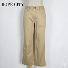 ROPÉ CITY ストレッチチノパンツ ベージュ S 日本製 裾上済のサムネイル