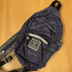 MEZZO PIANO ボディバッグ ネイビー リボン