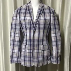 バナナリパブリック チェック テーラード ジャケット