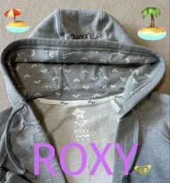 最終価格です。★ROXY★グレー フード付き Vネック パーカーのサムネイル