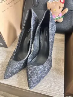 RANDA ラメパンプス