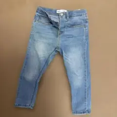 ZARA キッズ　デニムブルー ストレートパンツ 2-3歳用