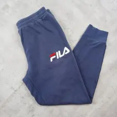 紫*ツ様 USA古着 FILA スウェットパンツ サンフェード ネイビー M