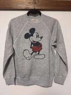 【極希少70s】白足ミッキー ディズニー USA製 ラグランスウェット