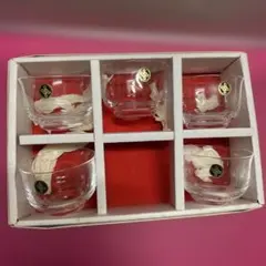 新品　ガラス製ボウル5個セット