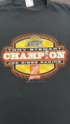 Tony Stewart チャンピオンT 黒 XL NASCAR 古着