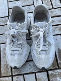 New Balance U327EE スニーカー ホワイト/グレー　23cm