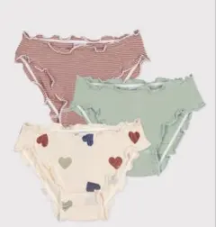 プチバトー　ショーツ 3枚セット