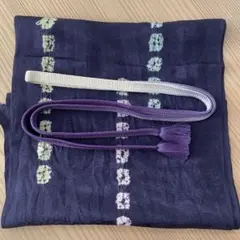 帯揚げ　帯締め　セット　紫系