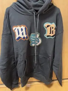 MSB 刺繍 パーカー ブラック