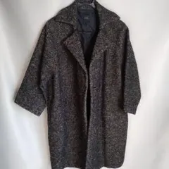 ラグランスリーブ　ウールコートブラック等 MIX 袖丈短め 日本製vintage