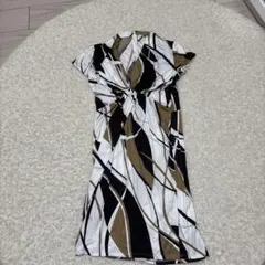 COUP DE CHANCE半袖ひざ丈ワンピース