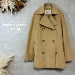 ピンキーアンドダイアン ピーコート ベージュ ダブルブレスト アンゴラ 1617