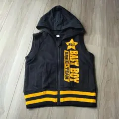 ●同梱セール実施中● 黒いフード付きノースリーブ 80サイズ