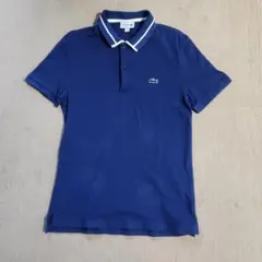 【LACOSTE 】ネイビー スリムフィット ポロシャツ US 5