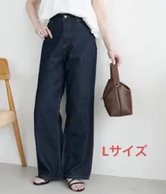 discoat USコットンデニムストレートパンツ ネイビー Lサイズのサムネイル