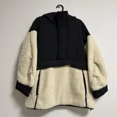 moussy フリースジャケット ボアジャケット 黒 クリーム アウター