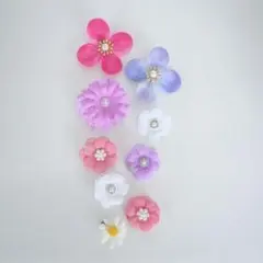 4 ラプンツェル 花飾り 髪飾り ヘアピン ヘアクリップ