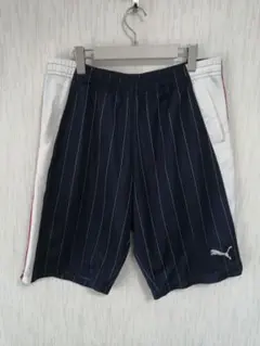 Puma ストライプ ハーフパンツ ネイビー