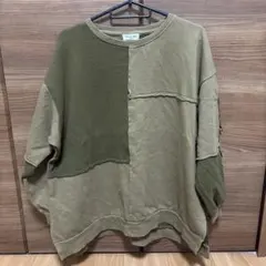 サマンサモスモス　パッチワークトレーナー