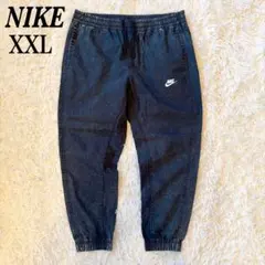 【希少】NIKE ジョガーパンツ アシッドウォッシュ XXL 刺繍ロゴ 黒
