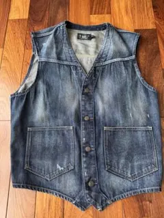 RRL デニムベスト L ダブルアールエル ラルフローレン ジレのサムネイル