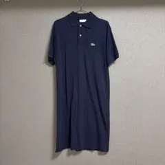 LACOSTE ラコステ 半袖 ポロワンピース ネイビー 36 - メルカリ