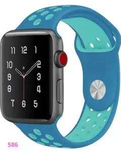 アップルウォッチ バンド ベルト ターコイズブルー