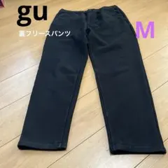 gu裏フリーススーパーストレッチイージーパンツ黒M