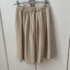 ベージュ M フレアスカートTe chichi