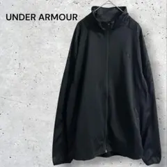 美品　アンダーアーマー　トラックジャケット　ジャージ　袖ロゴ　フルジップ　L