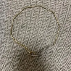 Discoatゴールドシルバーチェーンチョーカー