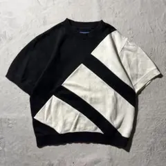 【Y8696】adidas 半袖スウェット　サイズL ブラック　ホワイト