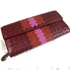 ✨レア✨ボッテガ ヴェネタ ジップアラウンド トリコロールカラー　長財布