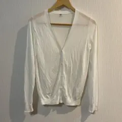 UNIQLO ホワイト カーディガン XL 春夏用