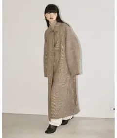 TODAYFUL ステンカラーチェックコート