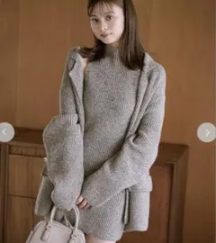 snidel ニットジャケット•ミニニットワンピースSET