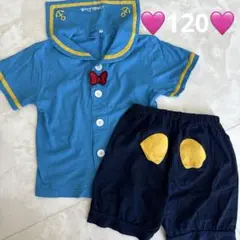 未使用に近い美品♡ドナルドパジャマ♡ルームウェア120センチディズニー♡なりきり