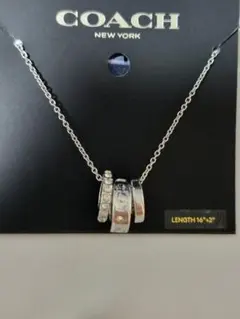 COACH コーチ シグネチャー ロンデル ネックレス