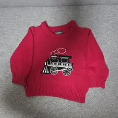 OshKosh 赤い機関車ニットセーター 70CM