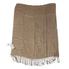 新品UNIQLOベージュ 大判 ダブルフェイスストール 　ショール　マフラー