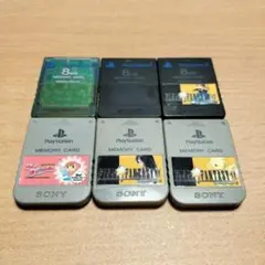 PlayStation／PlayStation2 メモリーカード 6枚セット