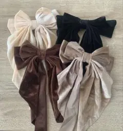 リボンバレッタ　4つセット