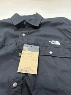 【美品】THE NORTH FACE ブラック 長袖シャツ L ヌプシシャツ